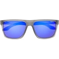 thumbnail image 2 of O'neill Harlyn 2.0 Matte Grey Crystal Polarized Blue Mirror Lens Sunglasses, 2 of 3