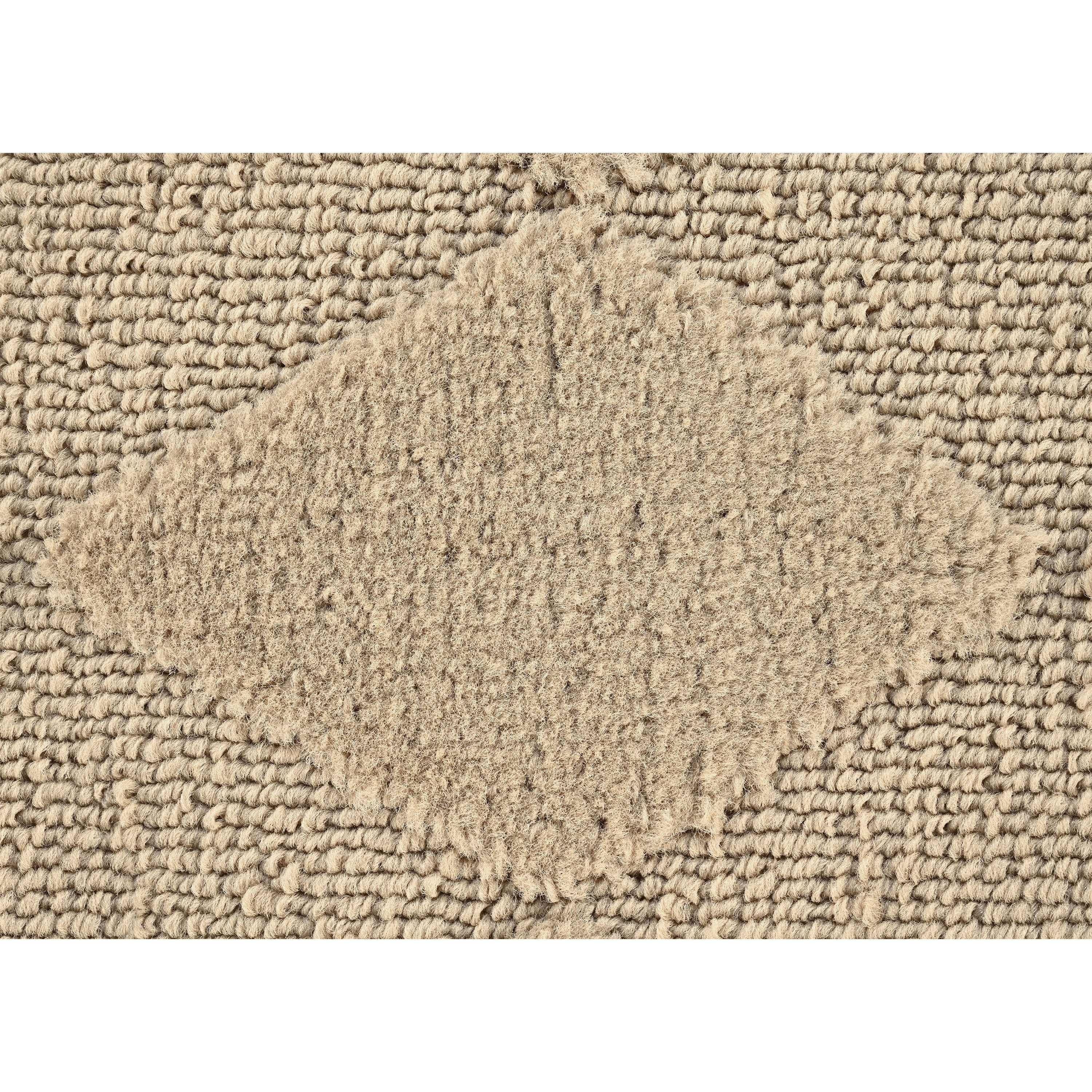 Garland Rug Diamond Polypropylene Tan Square Indoor Area Rug, 12' x 12'