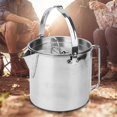 thumbnail image 2 of Khall Stainless Steel Kettle,Coffee Pot,Outdoor Stainless Steel Durable Eco Friendly Portable Water Kettle Multiple Use Coffee Pot, 2 of 8