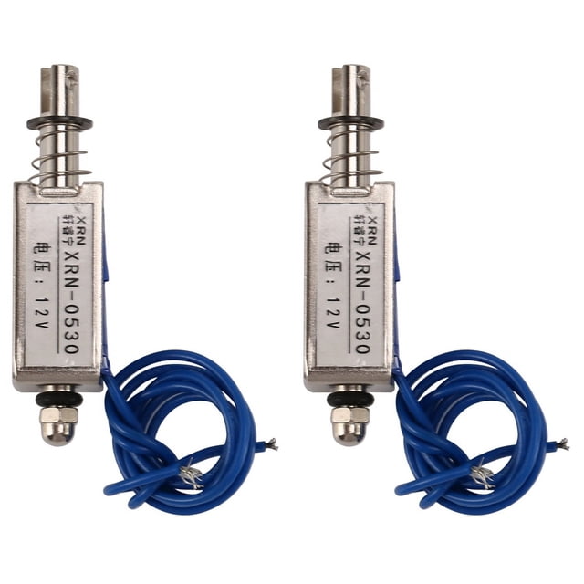 2X Solénoïde Électrique type Poussoir / Tirette 10 mm DC 12 V 2.1 kg force
