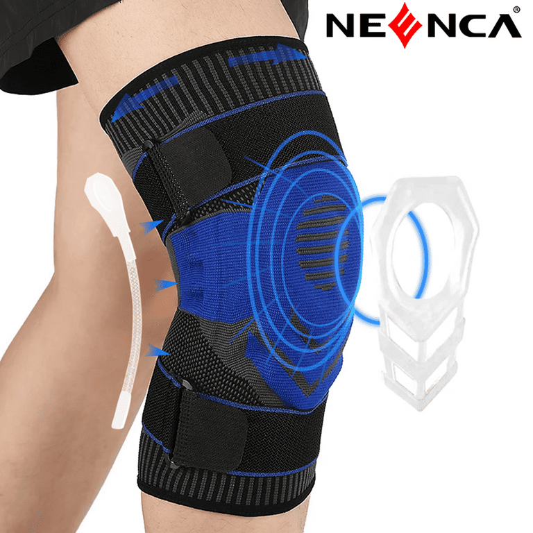 CAMBIVO Knee Braces for Knee Pain, 2 Pack Knee Compression Sleeves, Knee  Support with Side Stabilizers & Patella Gel Pad for Workout, Knee Pain