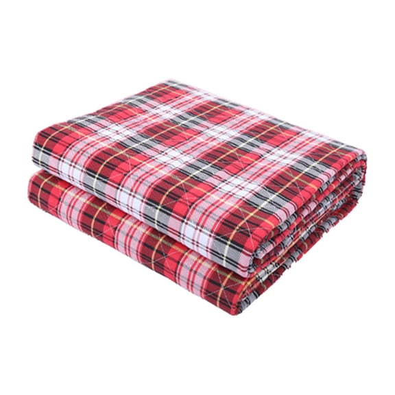 Alfombrillas para orina Seitruly cuadros rojos