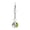 Green-1B-home supplies, variant on Home Four Leaf Clover Keychain Green Glass Crystal Ball Pendant Keyring Good Luck Charm Gift for St. Patrick's Day Birthday Party Home Decor
