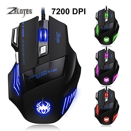 MiiU (TM) T80 Game Gaming Mouse Mice by ZELOTES Professional LED