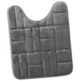 thumbnail image 1 of Clara Clark Bathroom Rugs, Velvet Memory Foam Bath Mat, Ultra Soft Non Slip and Absorbent - Tiled - Contour - Gray, 1 of 6