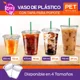 thumbnail image 4 of Berry Hip 100 Vasos de Plastico de 12 oz (355 ml) con Tapa Plana, Perfecta para Popotes, Transparentes, Vasos Perfectos para Llevar Café, Chocolate, Bebidas Frias, Batidos, Malteadas Best Trading VTP12-2, 4 of 5