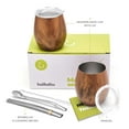 thumbnail image 2 of Set de mate BALIBETOV de acero inoxidable de 235 ml con 2 bombillas, 2 of 6