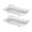 Clear, variant on 2Pcs Space Saving Bathroom Soap Tray Soaps Drain Rack Keep SoapBar Dry Prevent Slippage And Melting Mess Home Essential