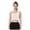 White, variant on Women's One Shoulder Sports Bra - Asymmetrical Strap Workout Top with Backless Design Shockproof Push-Up Fitness Underwear (White, M)