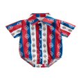 thumbnail image 1 of Combinaison Chemise Western pour Bébé Garçon, Manches Courtes, Graphique, Boutonnée, Col à Revers, Combinaison d'Été, Vêtements pour Nouveau-Né, 1 of 6