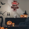 thumbnail image 4 of Cartel De Madera Con Letras Inglesas De Halloween Y Carnaval. Decoraciones De Pared De Madera En 2D. Accesorios Para Festivales., 4 of 5