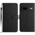 thumbnail image 1 of Funda abatible para Google Pixel 7 con correa de mano, cubierta magnética con relieve de diamantes, billetera de cuero sintético, ranura para tarjetas y soporte., 1 of 5