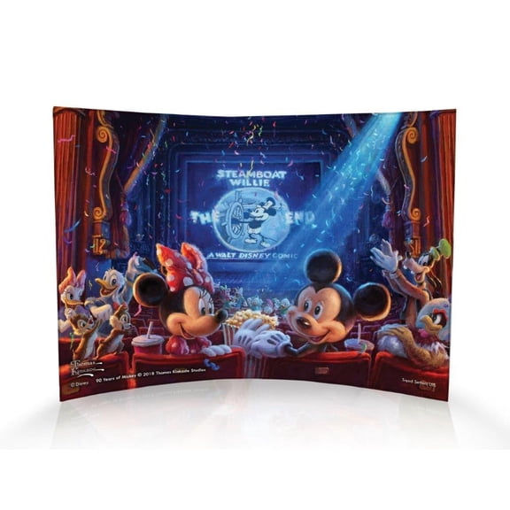 Disney (90 Years of Mickey Mouse) 10" x 7" Curved Acrylic Print ACP1007CUR333