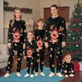 thumbnail image 4 of NOLDARES Christmas Family Pajamas Matching Set, Letters Print Long Sleeve Tops with Plaid Pants Sleepwear Loungewear(Black,C:14 Year), 4 of 5