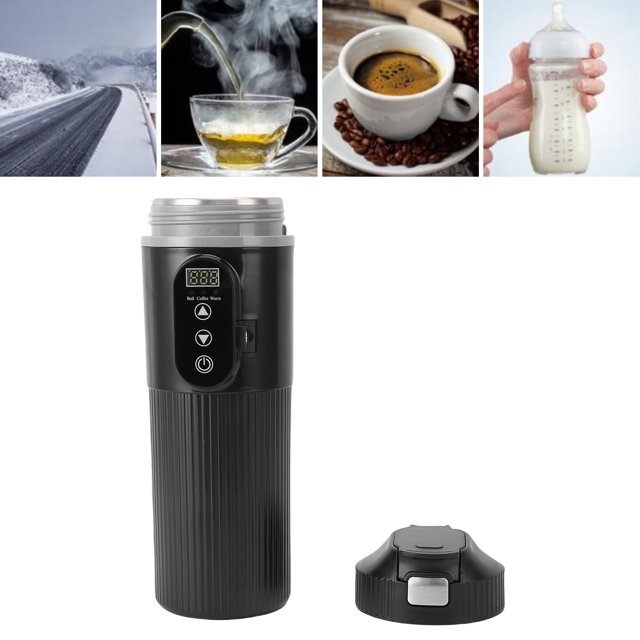 Calentador De Agua Para Coche, Hervidor Eléctrico Para Coche De 25 A 100 Grados Celsius, 500ML, Antiescaldaduras Para Café