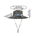 thumbnail image 3 of Wide Brim Solar Fan Hat, Hat with Fans Solar Power, Removable & USB Charging Fan, Sun Hats for Men Women Outdoor Fishing,2 Solar Fan B-C, 3 of 3