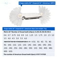 thumbnail image 3 of 52-Piece Thread Gauge Set: Metric & Imperial Screw Pitch Measuring Tool with Precise Markings, Durable Construction, Compact Design for Hardware, Engineering, and On-Site Professional Use –, 3 of 6