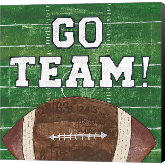 On the Field I Go Team by Courtney Prahl, Canvas Wall Art