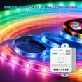 thumbnail image 4 of UCHARGE SP630E Bluetooth LED Controller Kit with RB3 RF Remote, 4 Zones App Control DC5V-24V for COB FCOB RGB RGBW Addressable LED Strip WS, 4 of 9