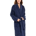thumbnail image 4 of Skylinewears Woman Cotton Bathrobe Terry Cloth Knee Length Spa Bathrobe Soft Shower Robe, 4 of 6