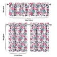 thumbnail image 6 of Kitchen Curtains 36 Inch Short - 3 Panel Set, Rod Pocket Window Curtain with Minimalist Marijuana Leaf Design, 100% Polyester for Farmhouse, Cafe, Kitchen, Bedroom, Easy Wash, 6 of 6