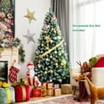 thumbnail image 2 of Costway 6ft Snow Flocked Hinged Christmas Tree w/1000 Branch Tips & Pine Cones, 2 of 10