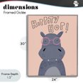thumbnail image 4 of Stupell Industries Eclectic Hippity Hop Hippo Gray Framed Giclee Art, 24 x 30, by Rachel Nieman, 4 of 8