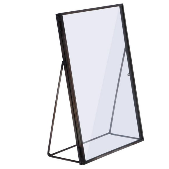 Vintage Glass Freestanding Picture Photo Frame Portrait 8.9 x 12.7cm