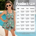 thumbnail image 5 of DISNIMO Girls Swimsuit Horse Flower Print One Piece Bathing Suit Sleeveless Breathable Swimwear for Kids Girls U Neck Halter Swim Dress Hawaiian Summer Beach Swimsuits, 5 of 8
