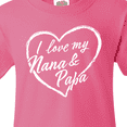 thumbnail image 4 of Inktastic I Love My Nana and Papa in White Chalk Heart Youth T-Shirt, 4 of 5