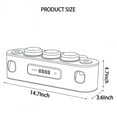 thumbnail image 4 of Wadan Wall-Mounted Rechargeable Toothbrush Holder with 3 Cups & Automatic Toothpaste Dispenser, 4 of 6