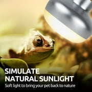 ECOSUB 100W Reptile Heat Lamp Bulb, and 26W UVB 10.0 Reptile Spiral Compact Light, Combo Pack