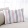 thumbnail image 2 of Geometric Vertical Stripes Minimalist King Size Pillow Cover, Pillowcase Protectors with Zipper, Breathable Decorative Throw Pillow Case Cover, Pillow Shams for Couch Sofa 20x36Inch, 2 of 7
