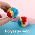 thumbnail image 3 of 10pcs Colorful Kitten Toy Cat Chasing Yarn Ball, 3 of 5