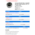 thumbnail image 2 of Accessory Belt Idler Pulley - Compatible with 1995 - 2005 Freightliner FL80 7.2L 6-Cylinder Diesel 1996 1997 1998 1999 2000 2001 2002 2003 2004, 2 of 2