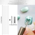 thumbnail image 3 of Heart Nail Magnet Tool - Cat Eye Nail Magnet with 5 Flexible Wires and Cylindrical Magnet, DIY Nail Art Pattern Maker for Cat Gel Polish, Salon or Home Use, Creative Design Makeup Organizers, 3 of 6