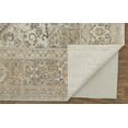 thumbnail image 4 of HomeRoots 513129 9 x 12 ft. Brown Ivory & Tan Floral Power Loom Distressed Rectangle Area Rug, 4 of 5