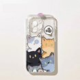 thumbnail image 1 of Ins Style Salted Fish Pattern Transparent Case For iPhone 16 15 14 Pro Max 13 12 11 XS X XR 7 8 Plus SE 2020 2022 SE2 SE3 Cover 3 For iPhone 11Pro Max, 1 of 6