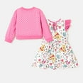 thumbnail image 3 of Disney Winnie the Pooh Baby Girls Allover Print Dress and knitwear cardigan Outfit Set Sizes 3-24M, 3 of 6
