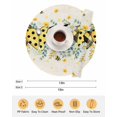 thumbnail image 6 of 13 Inch Round Placemats Set of 4, Bee Love Non Slip Heat Insulation PP Table Mats, Daisy Eucalyptus Leaves Linen Rustic Beige Washable Place Mats for Kitchen Dining Party Table Decor, 6 of 7