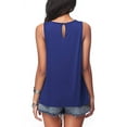 thumbnail image 3 of Camisetas sin mangas casuales con cierre trasero plisado sin mangas de verano para mujer MFZFUKR CJWUS-4893, 3 of 3