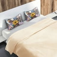 thumbnail image 5 of Yayeee Pillowcase Standard Size Set of 2 Satin Wrinkle Resistant Pillow Case, Colorful Flowers, 5 of 8