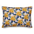 thumbnail image 2 of Creative Products Yellow Floral Pattern 14x20 Spun Poly Pillow, 2 of 3