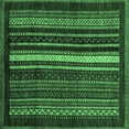 thumbnail image 1 of Ahgly Company Indoor Square Abstract Emerald Green Modern Area Rugs, 8' Square, 1 of 4
