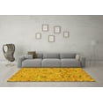 thumbnail image 3 of Ahgly Company Machine Washable Indoor Rectangle Abstract Yellow Modern Area Rugs, 5' x 8', 3 of 4
