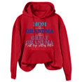 thumbnail image 4 of LGASWYX Mom Grandma Great Grandma I Just Keep Women's Letter Print Long Sleeve Hooded Sweatshirt (Red,M), 4 of 4