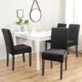 thumbnail image 5 of Skksst Soft Velvet Dining Chair Slipcover Home Banquet Waterproof Spandex Seat Protector Cover, Set of 6, 5 of 7