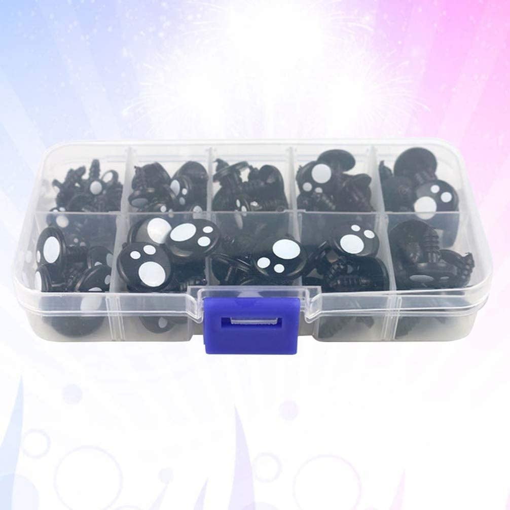 Doll Eyes Plastic Safety Eyes Craft Eyes Eyeballs Animal Eyes for DIY Plush Toys Stuffed Animals Sewing Craft Doll Puppets Bears Walmart