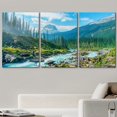 thumbnail image 2 of wall26 Canvas Print Wall Art Set Colorado Mountain Range Forest River Rapid Nature Wilderness Photography Realism Landscape Colorful Decorative for Living Room, Bedroom, Office - 16"x24"x3, 2 of 5