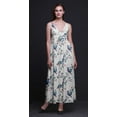 thumbnail image 2 of Bimba Bird Printed Adjustable Spaghetti Strap Long Maxi Dress Summer Beachwear-Small, 2 of 6